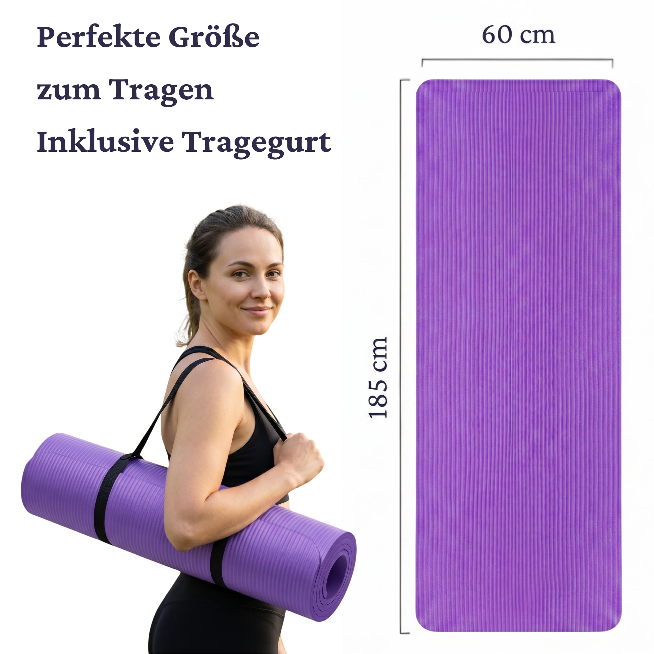Esterilla de yoga esterilla de fitness antideslizante y esterilla de entrenamiento, esterilla de yoga gruesa