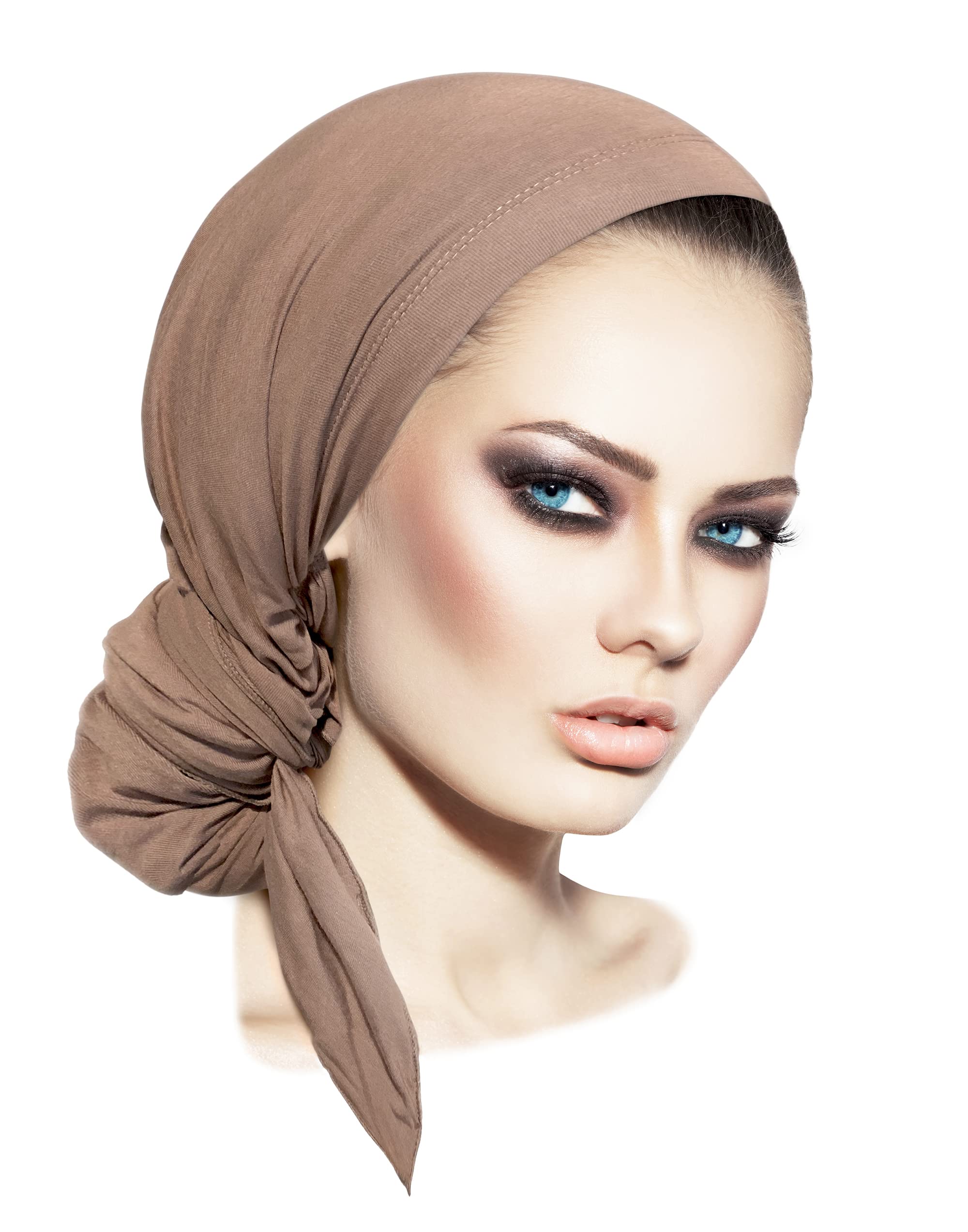 ShariRose Headscarf Head Covering for Women Head wear Head wrap Soft Cotton Head wrap Bandana Tichel Turban Wrap