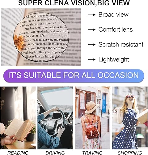 Miniatura 3 de OCCI CHIARI Gafas de lectura pequeñas para cara pequeña, para mujer, diseño delgado de moda, 1 + (1.0 1.25 1.5 1.75 2.0 2.25 2.5 2.75 3.0 3.5 4.0