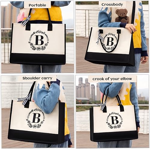 Miniatura 7 de personalized bags for women,Tote Bag For Women,Initial Tote Bag For Women With Zipper