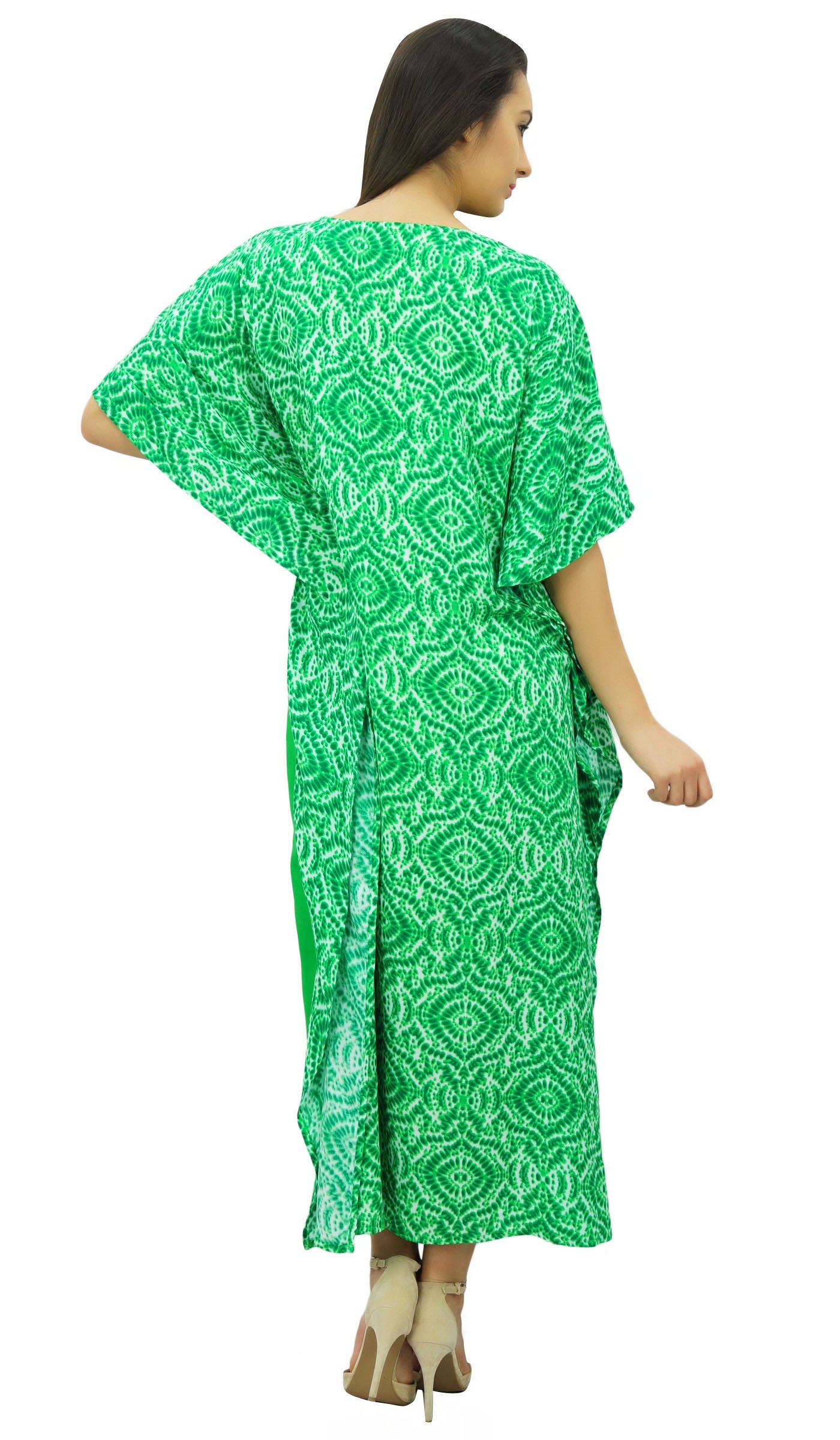 Bimba Femmes Longue Maxi Kimono Caftan Concepteur Rayonne Caftan Plage Coverup