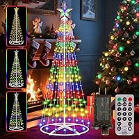 Vista 14 de Luz LED inteligente de árbol de Navidad cónico de 4 pies, luces preiluminadas para árbol de Navidad con aplicación y control remoto, bricolaje