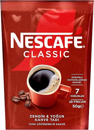 Nescafé Classic Soluble Coffee Ekopaket, 50 g