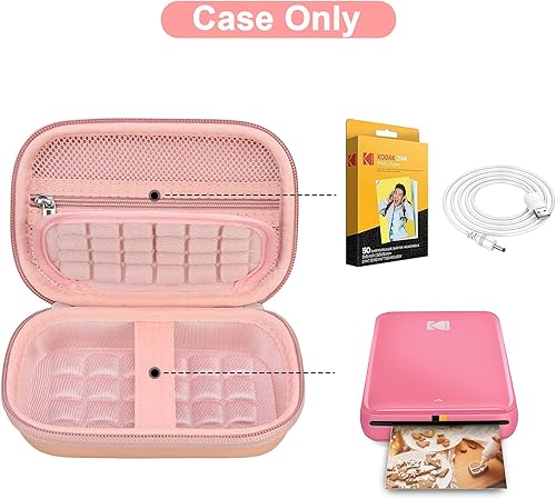 Miniatura 2 de Canboc Estuche de viaje compatible con KODAK Step Wireless Mobile Photo Mini Impresora a color, bolsillo de malla con cremallera para papel