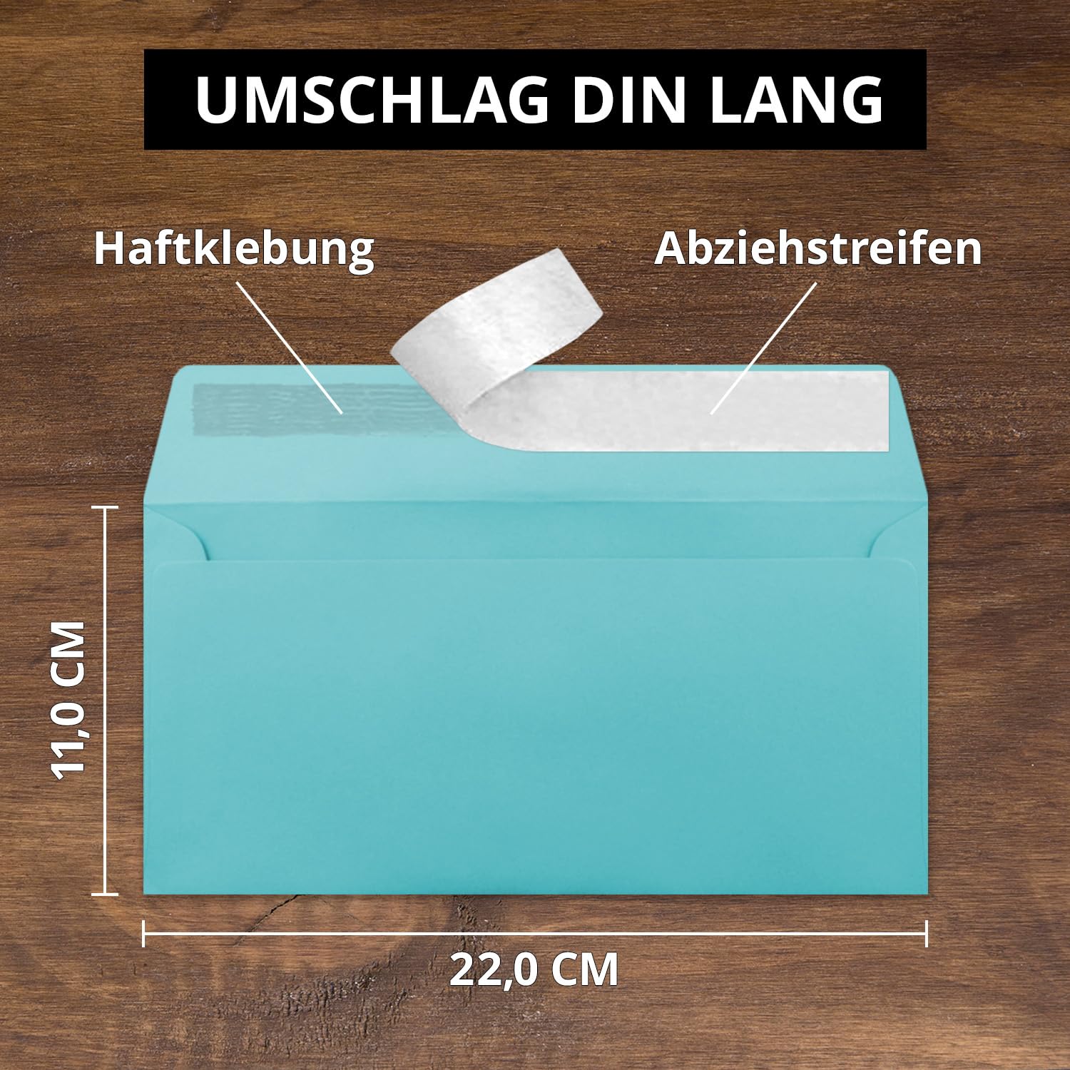 Lot De 50 Enveloppes DIN Long Violet 110g/m² - 11x22cm - Fermeture Adhésive - Qualité Professionnelle