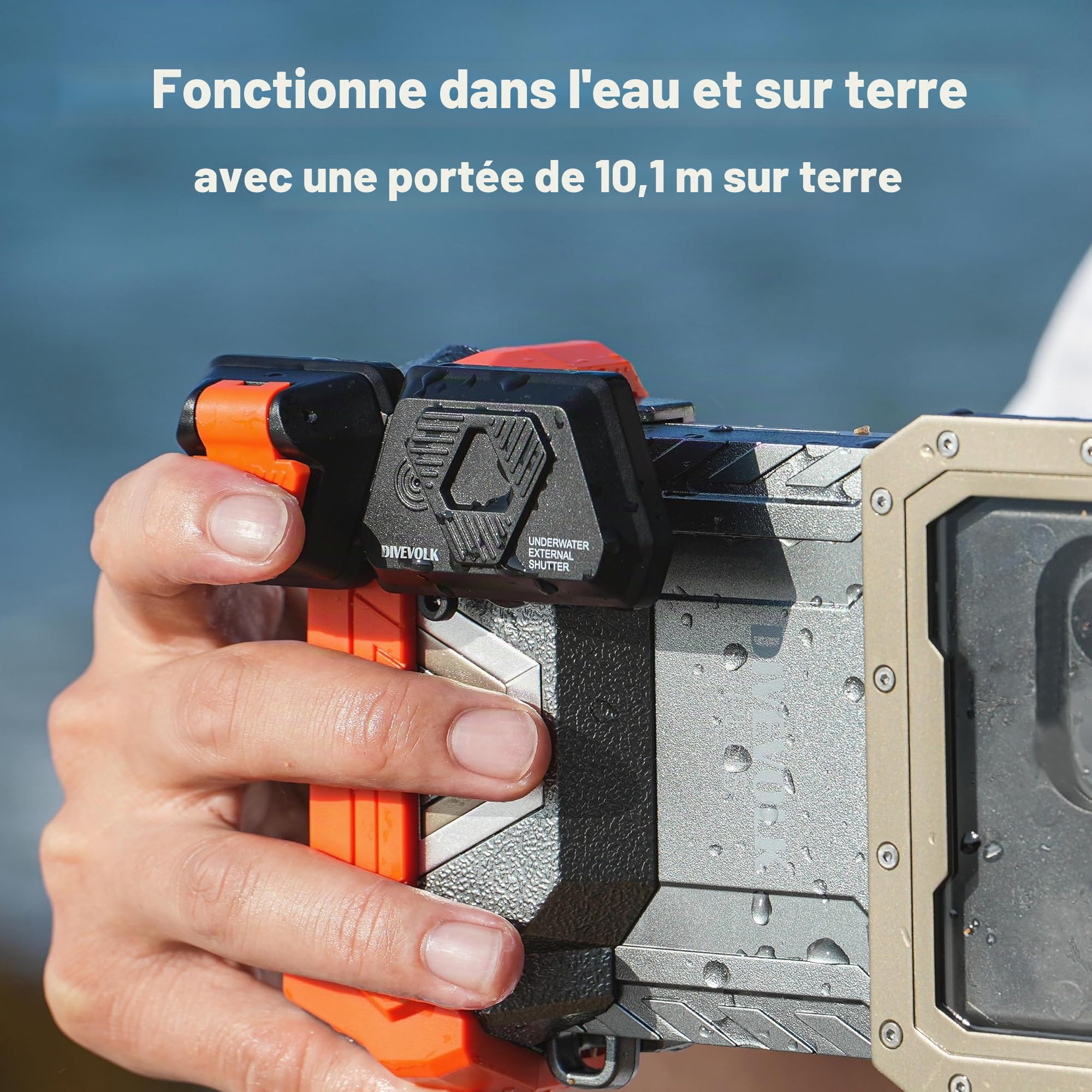 DIVEVOLK Obturateur externe sous-marin pour boîtier Seatouch 4 Max Plus