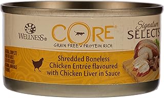 Wellness Core Premium Wet Cat Food with Chicken and Liver Protein Rich No Additives Delicate Texture 0.079 kg Natural All Breeds product image
