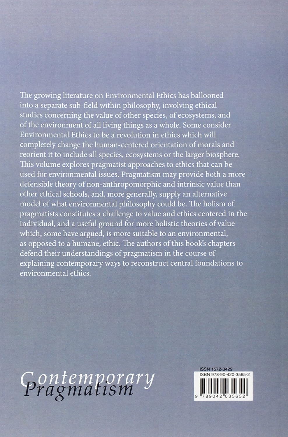 Pragmatism and Environmentalism (Contemporary Pragmatism)