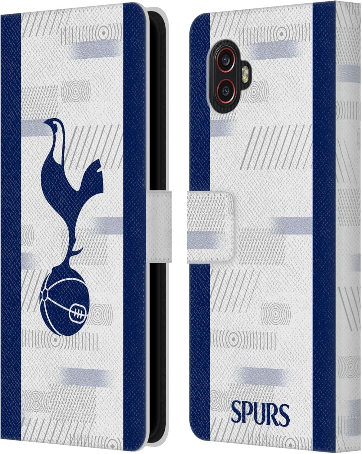 Head Case Designs Officially Licensed Tottenham Hotspur F.C. Home Kit 2023/24 Badge Leather Wallet Case Compatible with Samsung Galaxy Xcover6 Pro/Pro2