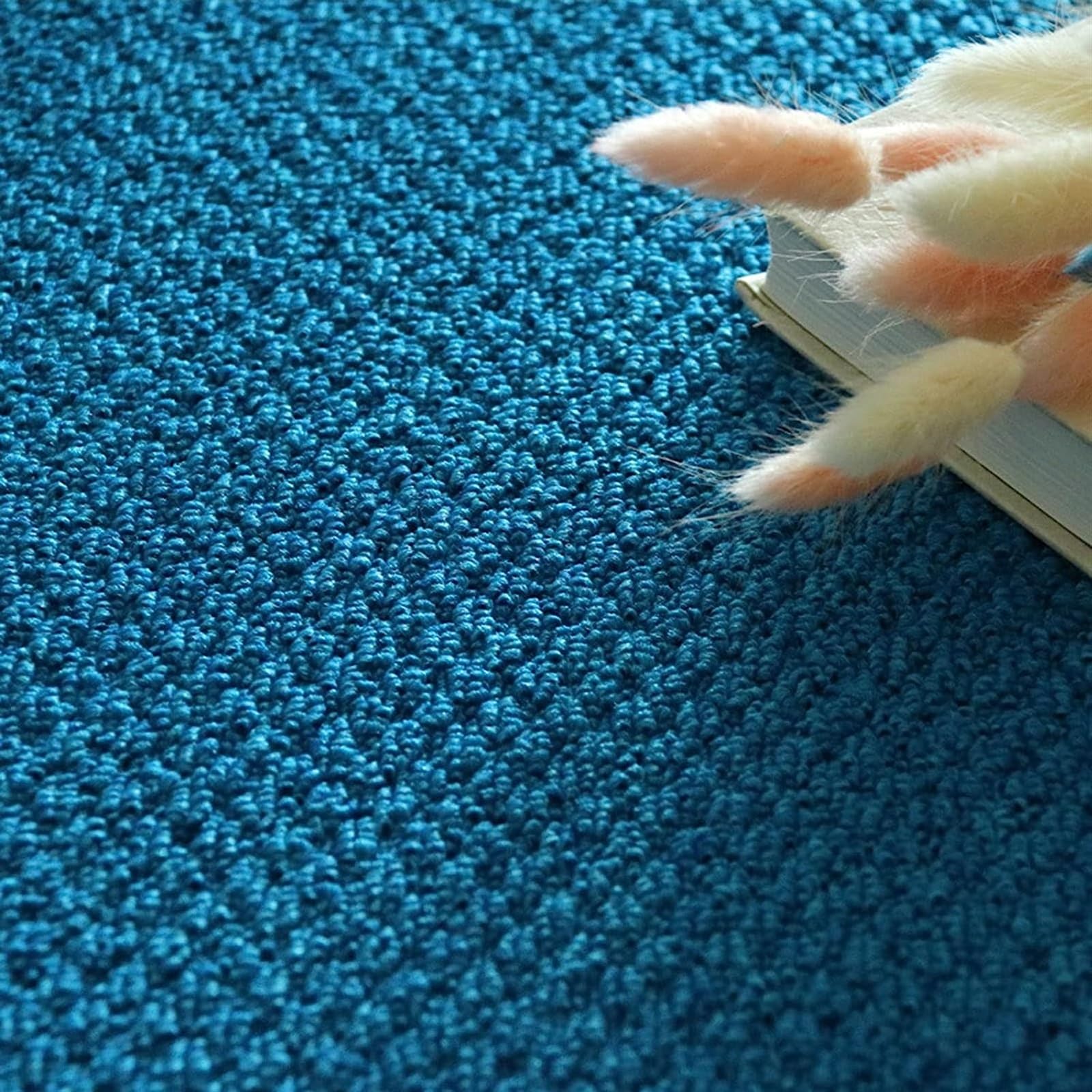 Cxvhsertwr Sky Blue Carpet Squares, Carpet Tiles Multi-Purpose Self-Priming Self Adhesive Tile(Sky Blue)