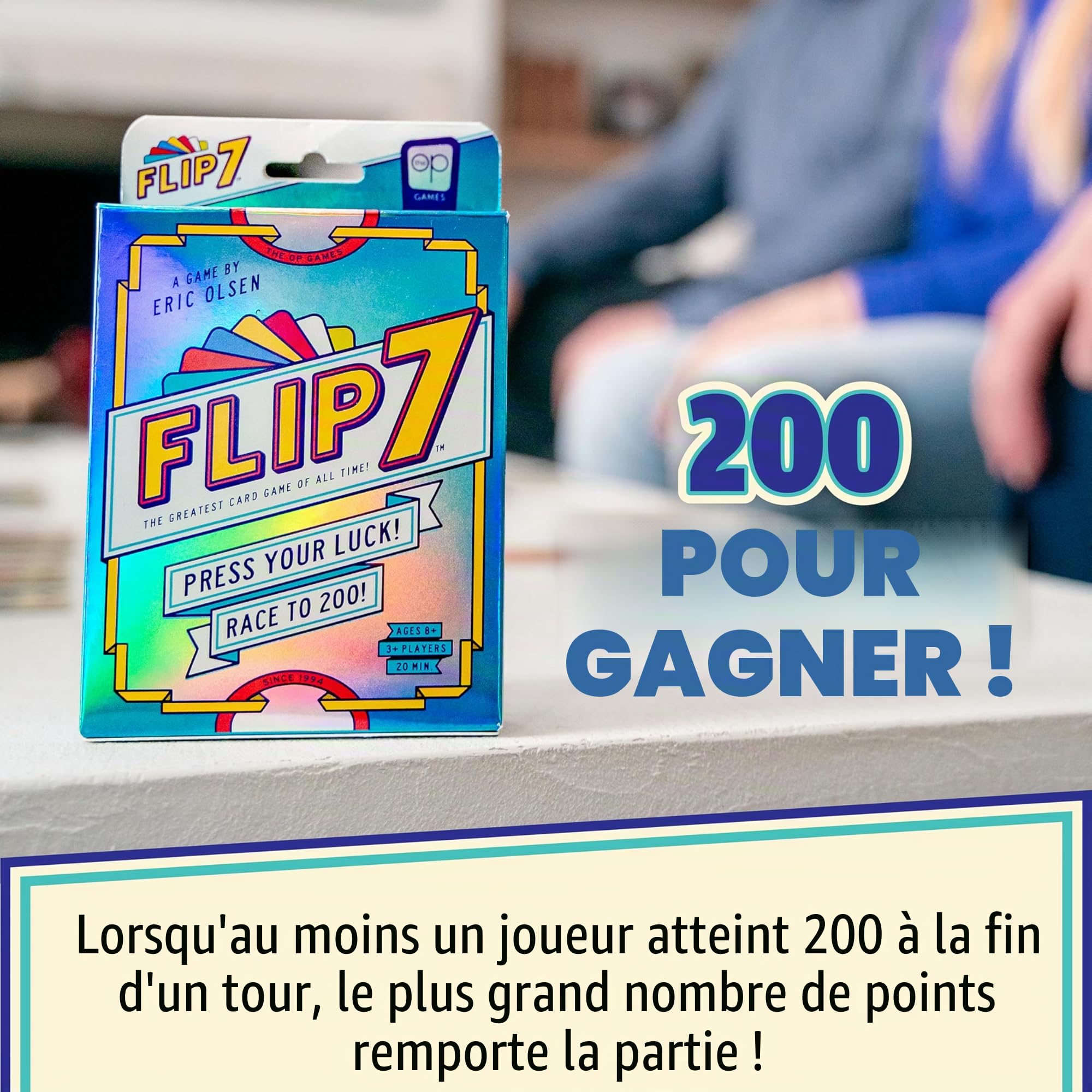 Flip 7™ Jeu de Cartes Familial Chance et Stratégie 94 Cartes Édition Compacte