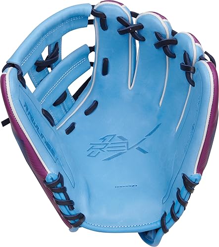 Miniatura 147 de Rawlings Guantes de béisbol REV1X Tamaños 11.5 a 12.75 pulgadas Múltiples estilos Negro/dorado 2 piezas de tela sólida