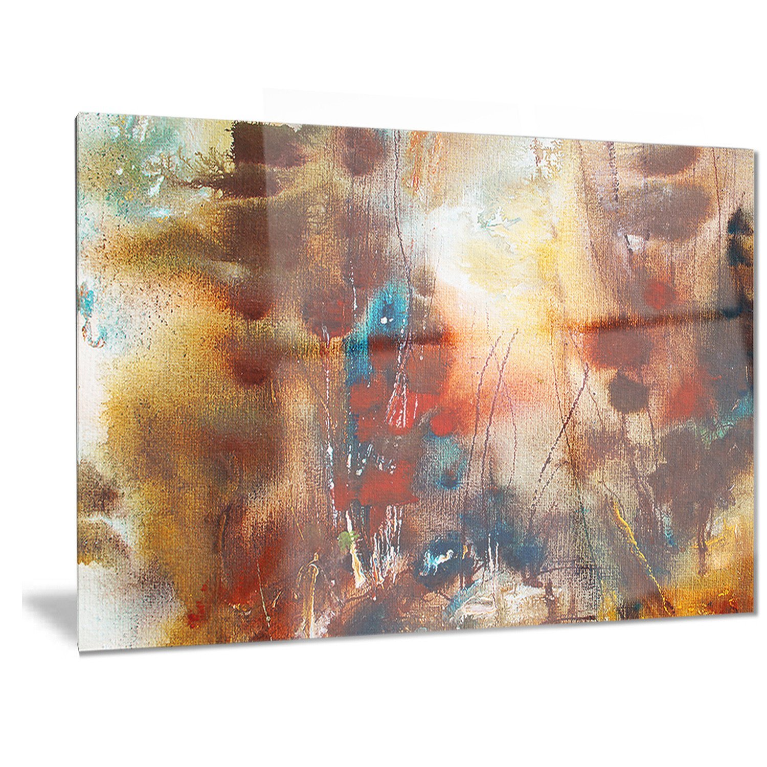 Amazon.com: Designart Artistic Brown-Abstract Metal Wall Art