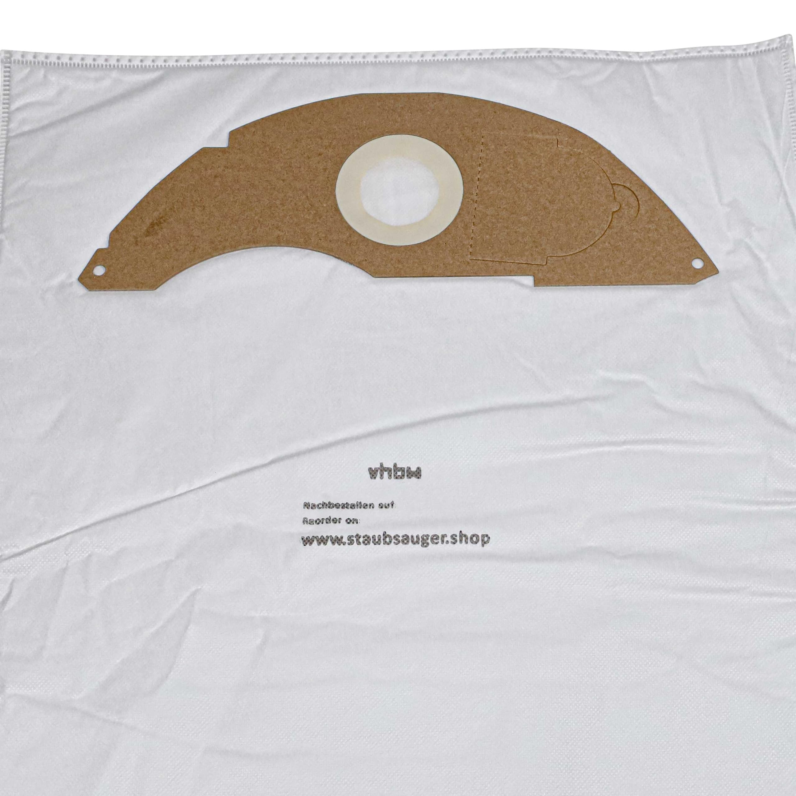 vhbw 10x Sacs compatible avec Kärcher NT 22/1 Ap L | NT 22/1 Ap Te L aspirateur - 42cm x 26,5cm blanc