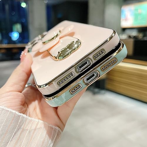 Miniatura 4 de aowner Funda para iPhone 11 Pro Max, cubierta de lujo con soporte oculto, lindo molino de viento giratorio con diseño de flores para mujeres y niñas