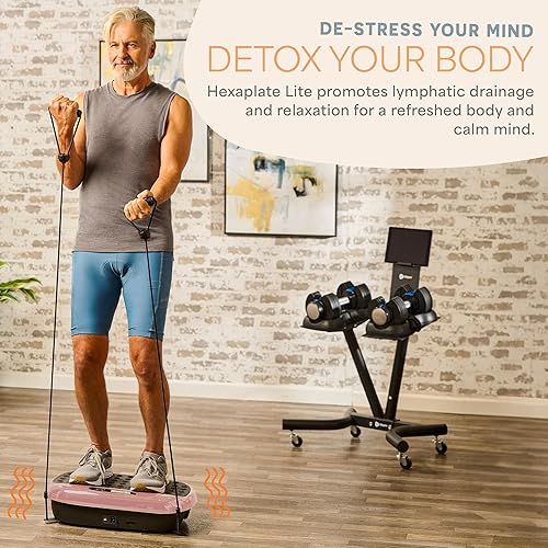 Miniatura 29 de Lifepro Vibration Plate Exercise Machine with Magnetic Acupoints - Full Body Vibration Platform for Beginners and Recovery - Ideal Lymphatic Negro