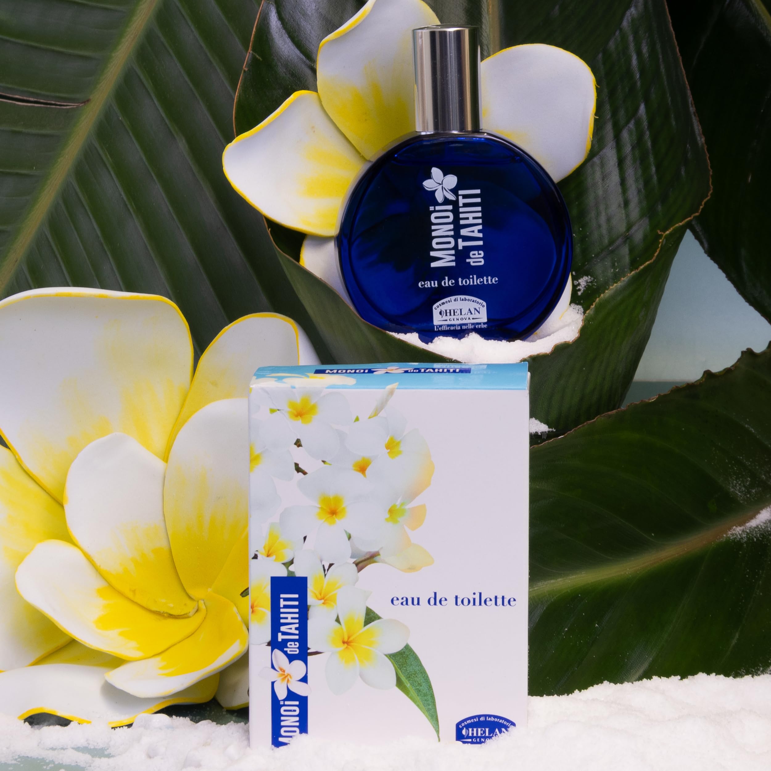 Helan Monoï de Tahiti - Profumo Donna Fiorito, Gourmand ed Esotico, Eau de Toilette Leggero con Cocco, Fiori di Tiaré, Gelsomino e Note Ambrate, Dolce Fragranza di Vaniglia, Profumi Donna Estivi 50 ml