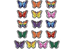 16 Pieces Butterfly Croc Charm