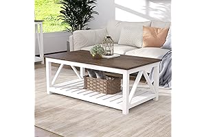ChooChoo Farmhouse Coffee Table: Rustic Elegance for Your Living Room