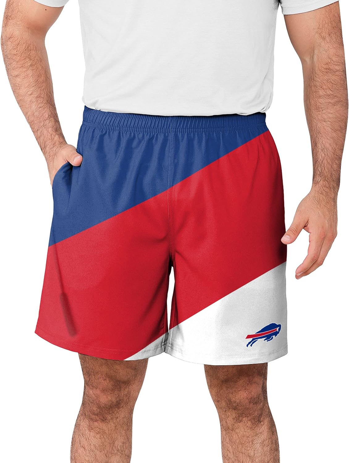 foco NFL Mens Colorblock Double Down Liner Training Shorts - M - Image 3