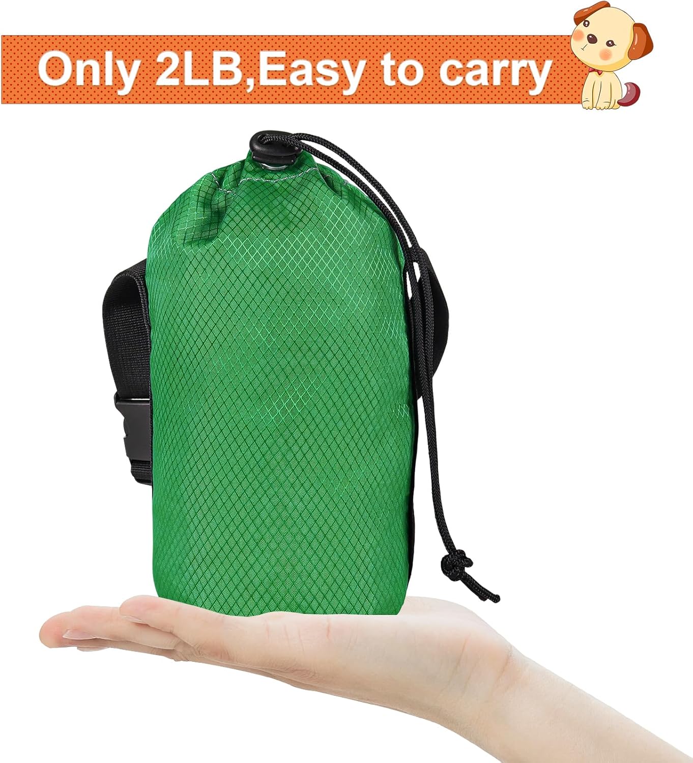 XiaZ Dog Tie Out Cable for Camping, 100ft Portable Overhead Trolley System for Dogs up to 200lbs，Dog Lead for Yard, Camping, Parks, Outdoor Events,5 min Set-up