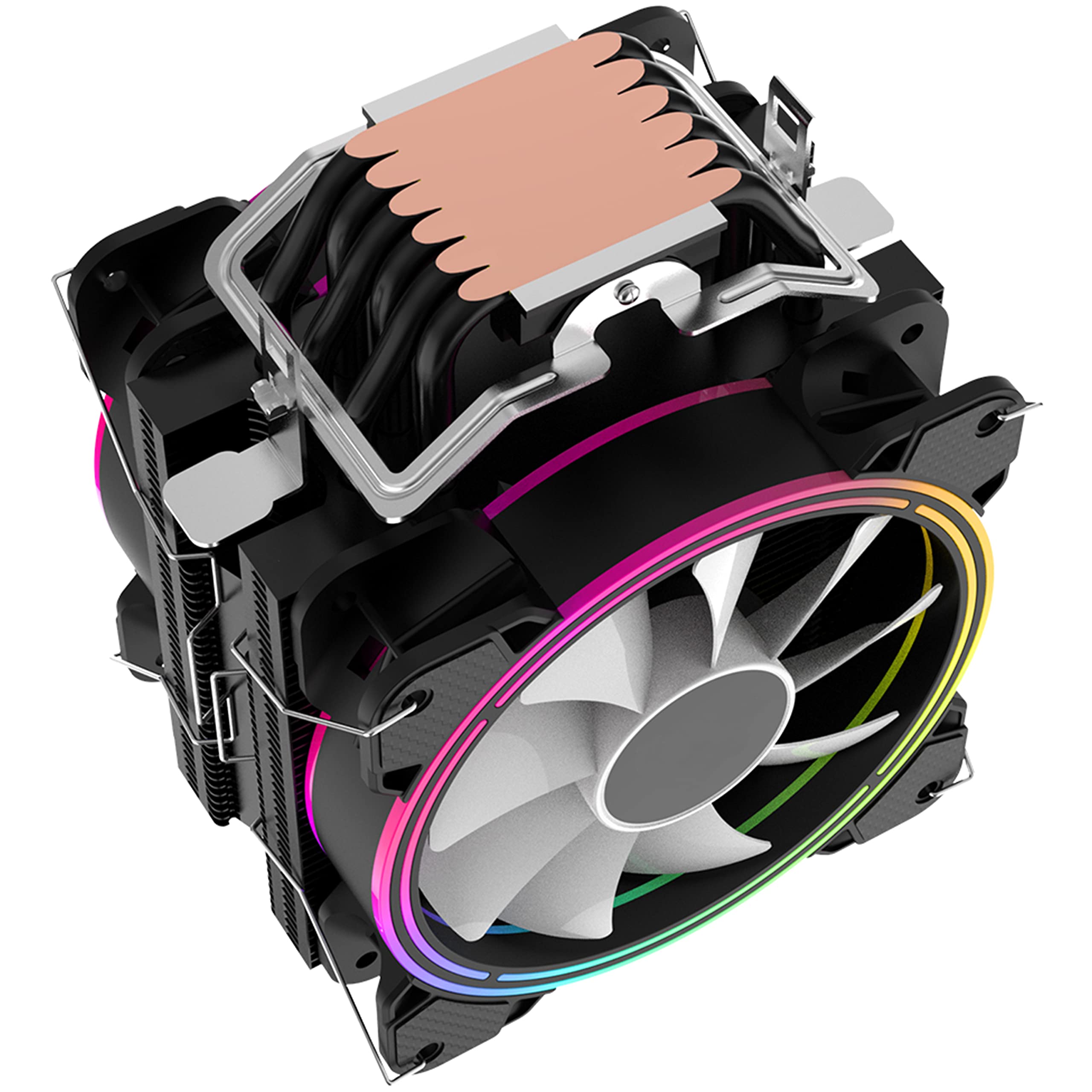 SIMPLETEK - Dissipatore Gaming RGB 180W Con Ventola Per CPU | Socket: LGA 1851 AM5 1851 1700 1200 AM4 2011 115X LGA 775 1156 2066 1366