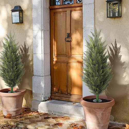 Miniatura 9 de MHMJON Árbol artificial de 45 pulgadas3.7 pies con flores de camelia con 32 flores florecientes, árbol naranja para primavera, hogar, puerta