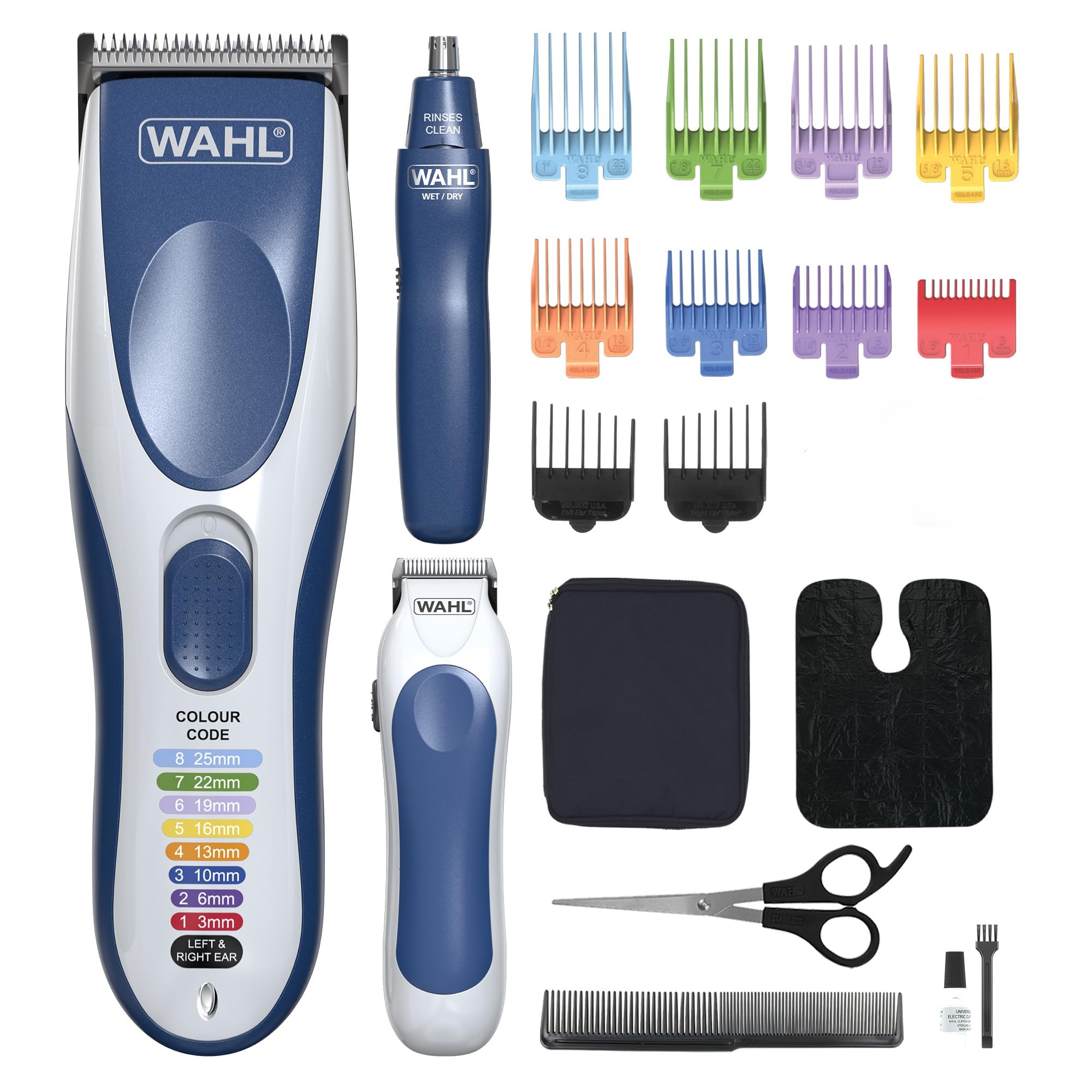 Wahl Color Pro Combo 3in1, Tagliacapelli da Uomo con Kit per il Taglio dei Capelli in Famiglia, Rasoio per la Testa e Accessori per la Cura Personale
