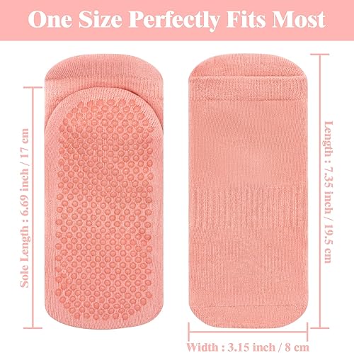 Miniatura 6 de Calcetines de agarre para mujer, calcetines antideslizantes de pilates, calcetines de yoga con agarres para mujeres, calcetines de hospital,
