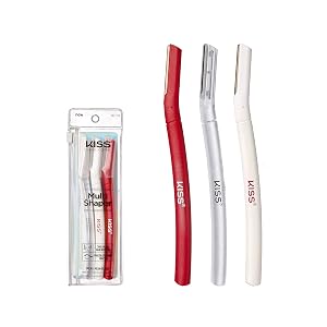 Kiss New York Eyebrow Razor Trimmer Facial Hair Shaper Remover Multipurpose Exfoliating Dermaplaning Dermaplane Shaving Tools for Men