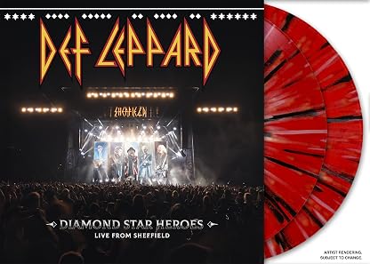 Diamond Star Heroes: Live from Sheffield[Multicolor Splatter 2 LP] por Def Leppard, capa do álbum