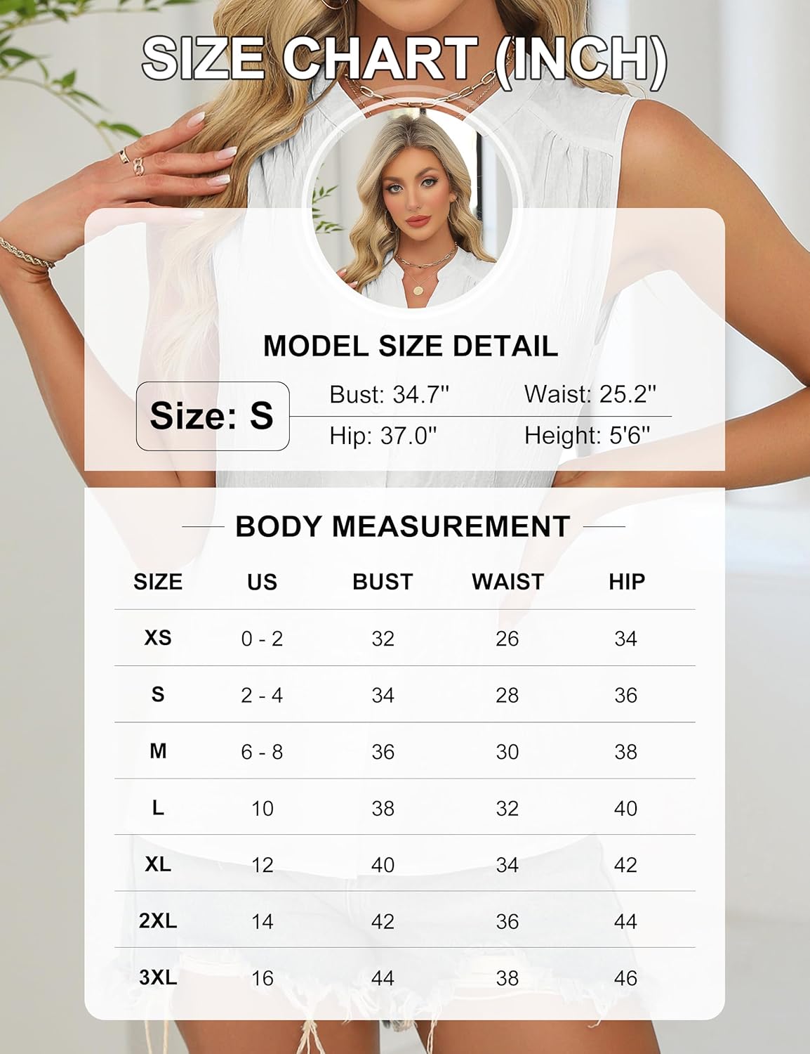 Blooming Jelly Womens Summer Button Down Tank Tops Work Dressy Casual Blouses Pleated Sleeveless Trendy Shirts 2025 - Image 6