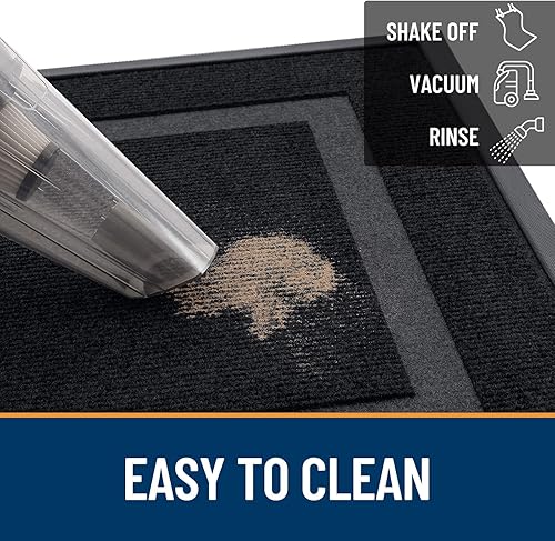 Miniatura 7 de OLANLY Front Door Mat Indoor Outdoor Entrance, Waterproof All-Season, All-Weather Doormat, Sturdy Natural Rubber, Fade Resistant, Low Profile, Easy