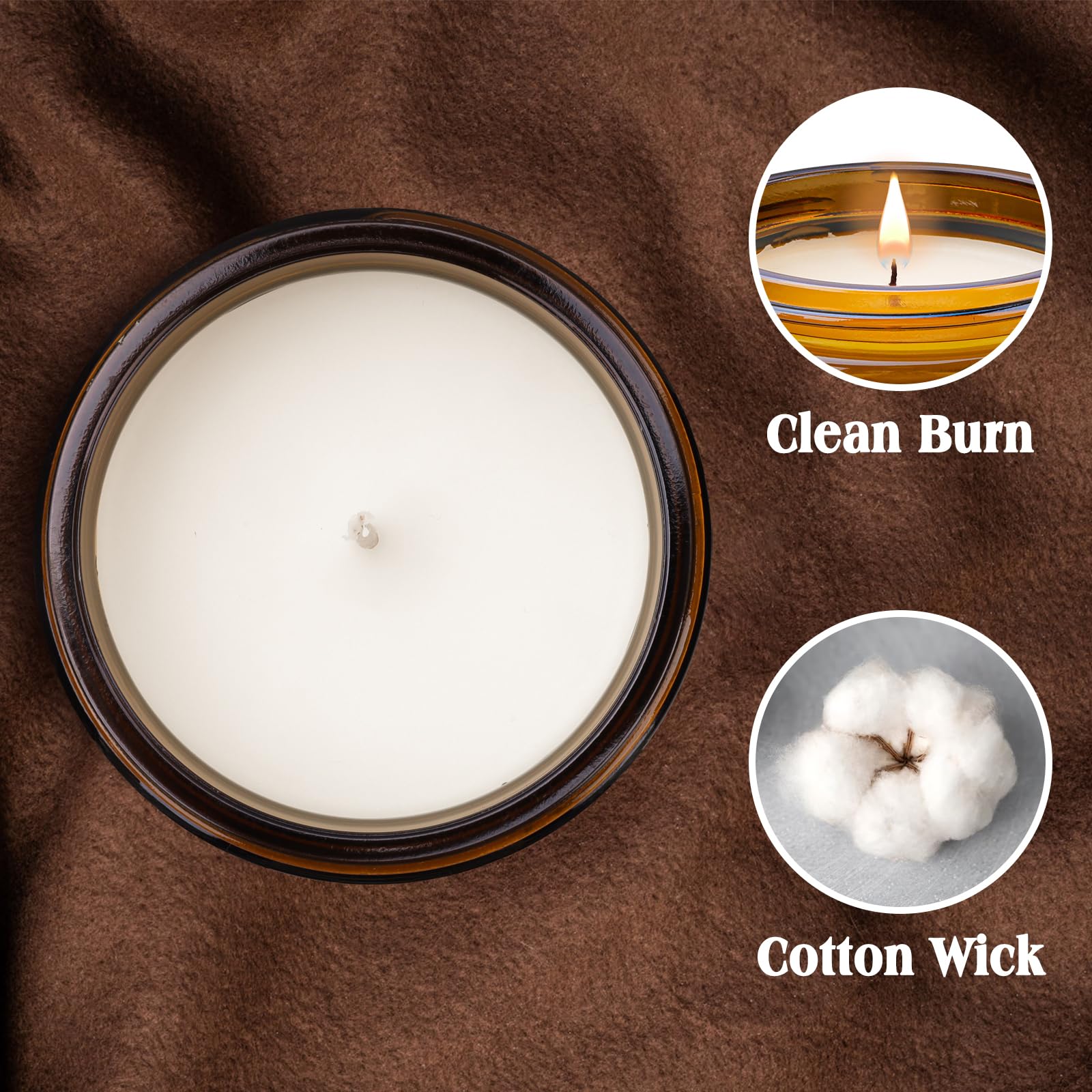 Homsolver 40th Birthday Gifts Women Men, Happy 40th Birthday Decorations Candles Gift for Her Him, Funny 40 Years Old Ideas -Lavender Scented Candle