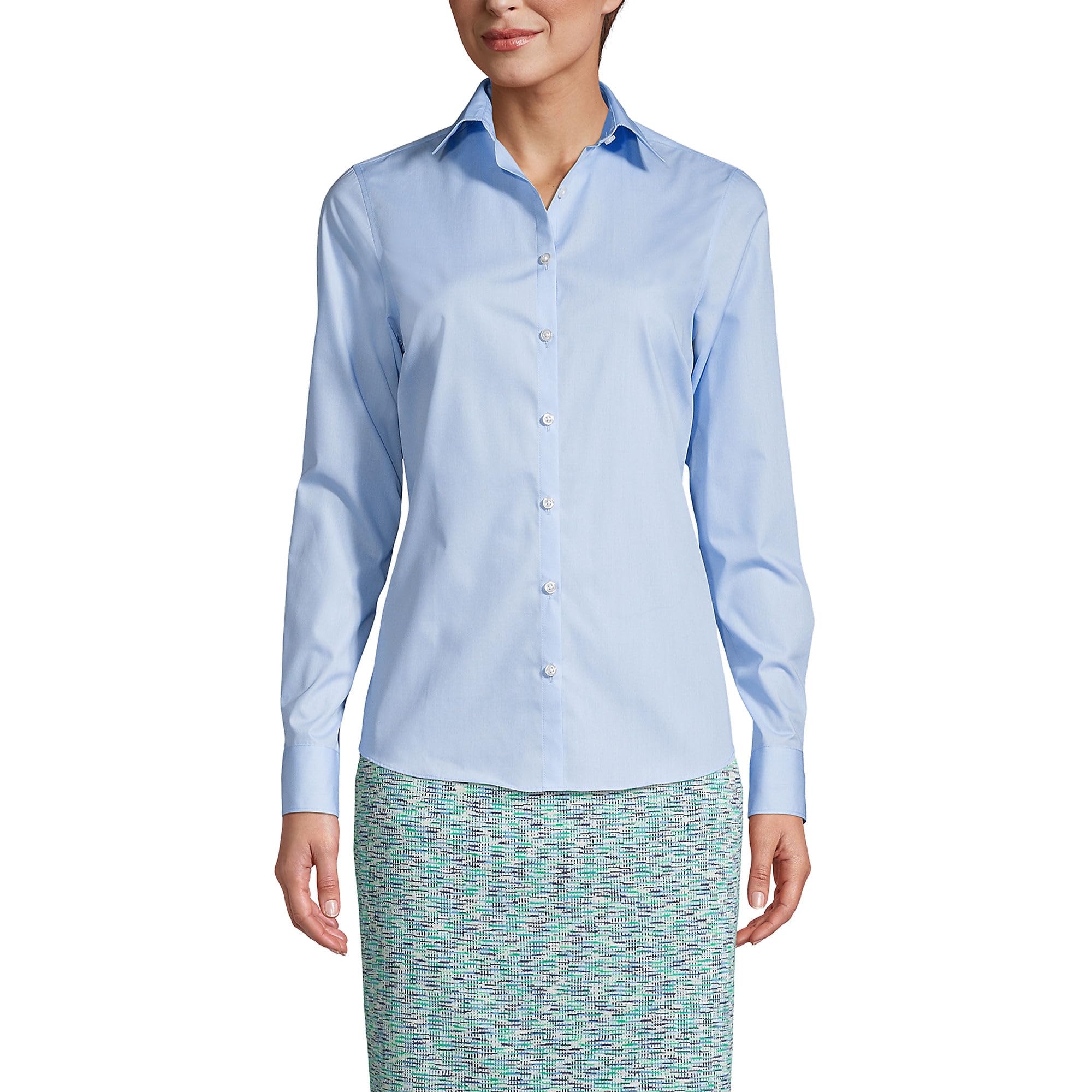 Lands End Womens Long Sleeve Broadcloth Shirt