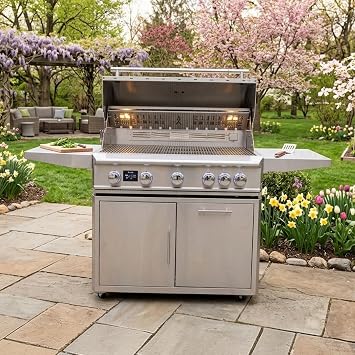 Blaze LTE PRO 40-in 5-Burner Propane Grill w/Digital Temperature Screen & Rotisserie