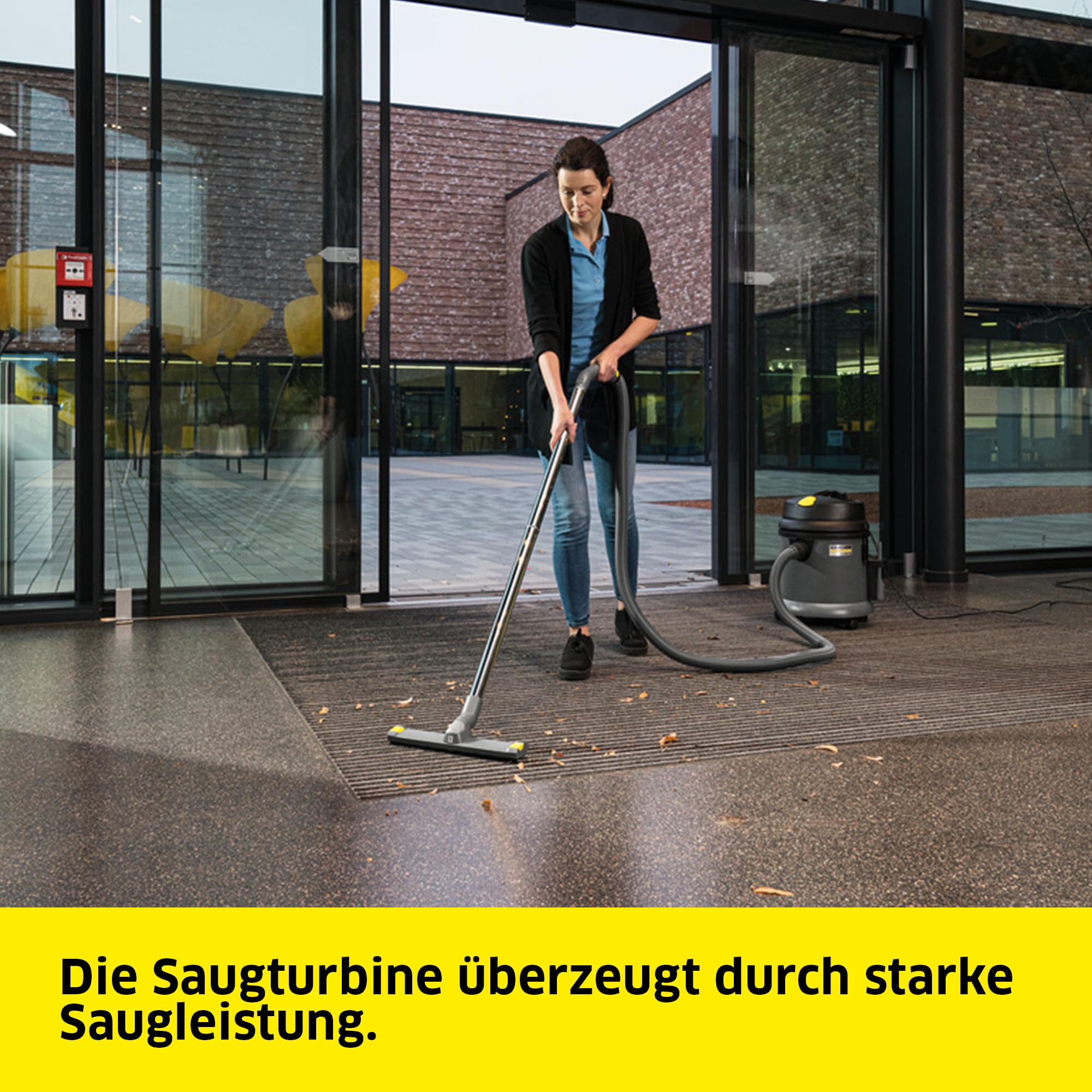 KÄRCHER Nass-/Trockensauger NT 27/1 Advanced, Leistung: max. 1380 W, Kunststoffbehälter: 27 l, Saugschlauch 2.5 m, inkl. Patronenfilter, Papierfiltertüte, Boden- und Fugendüse, Schutzklasse II