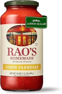 Rao's Homemade Lemon Marinara Sauce 24oz | No Added Sugar, Keto-Friendly Authentic Italian Pasta Sauce