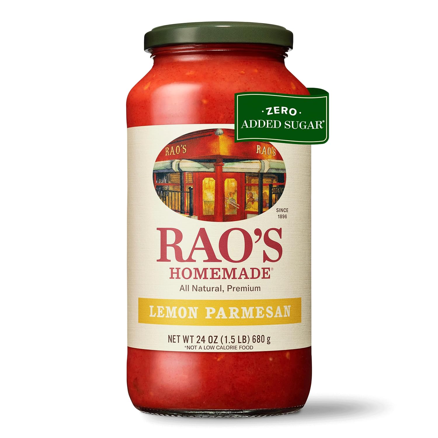 Rao's Homemade Lemon Marinara Sauce 24oz | No Added Sugar, Keto-Friendly Authentic Italian Pasta Sauce