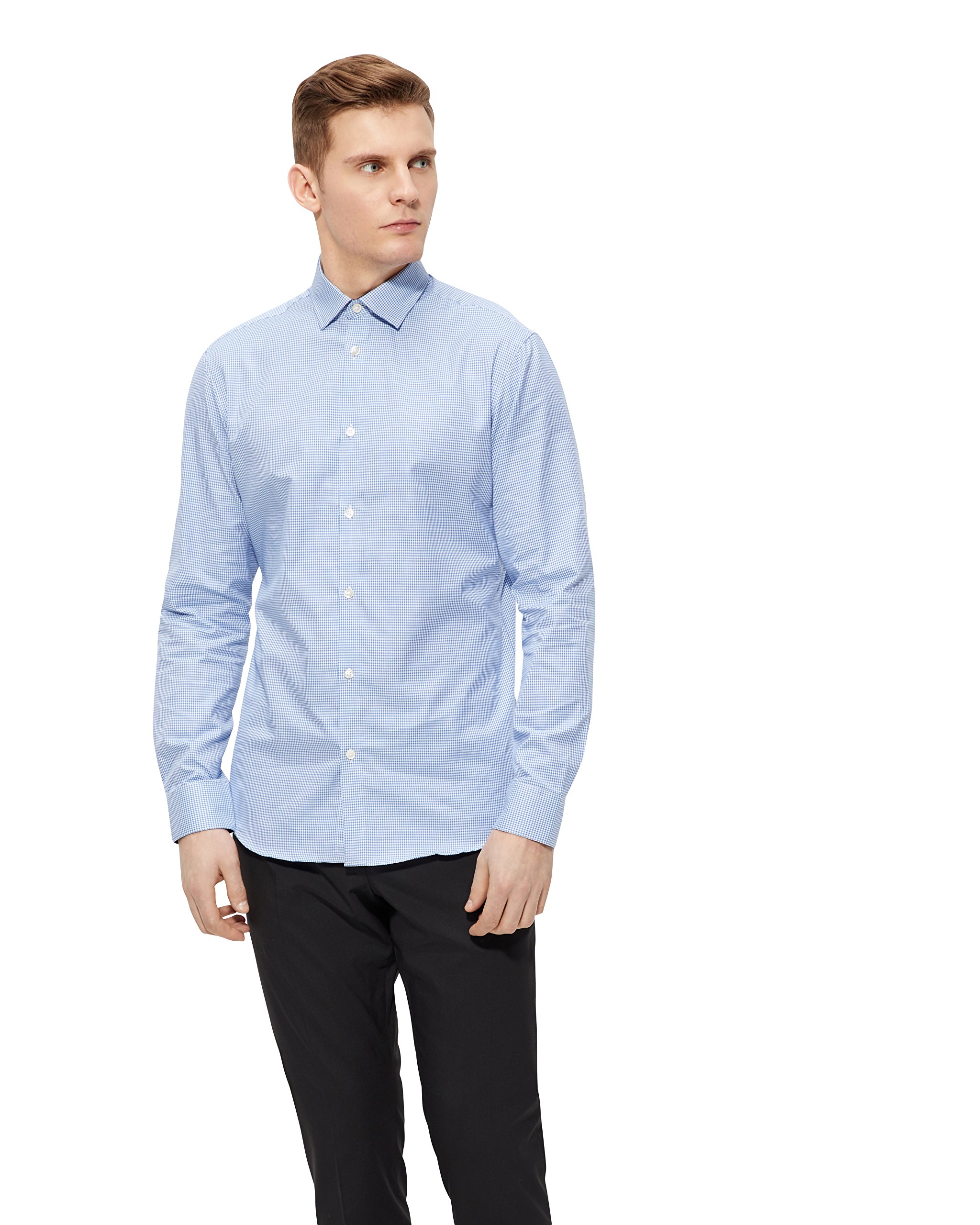 SELECTED HOMME Men's Shdonenew-Mark Shirt Ls Noos Business Shirt, Skyway Checks, XL