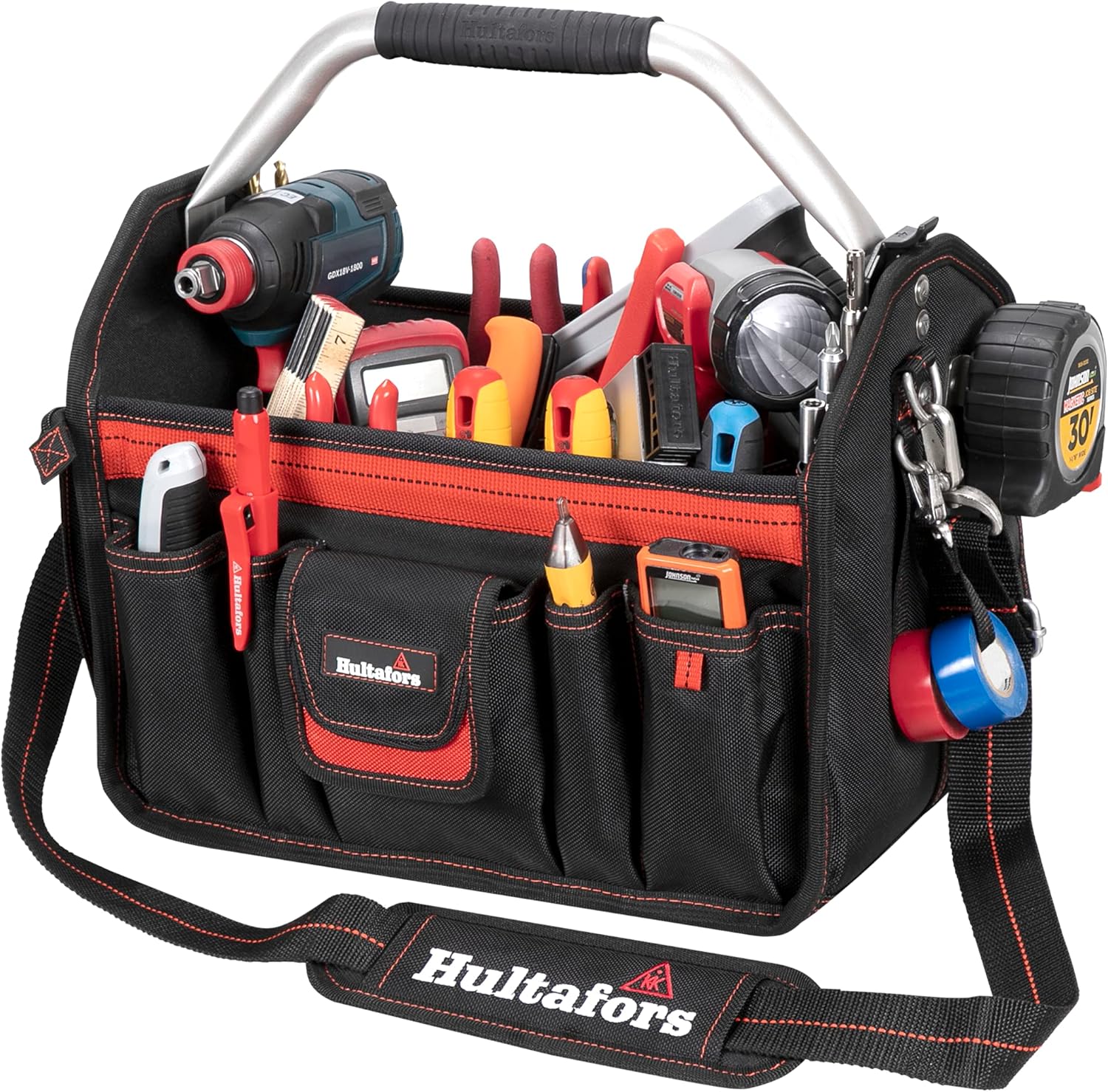 Hultafors Work Gear HT5587 OpenTop Tool Carrier, 32 Pockets, Heavy