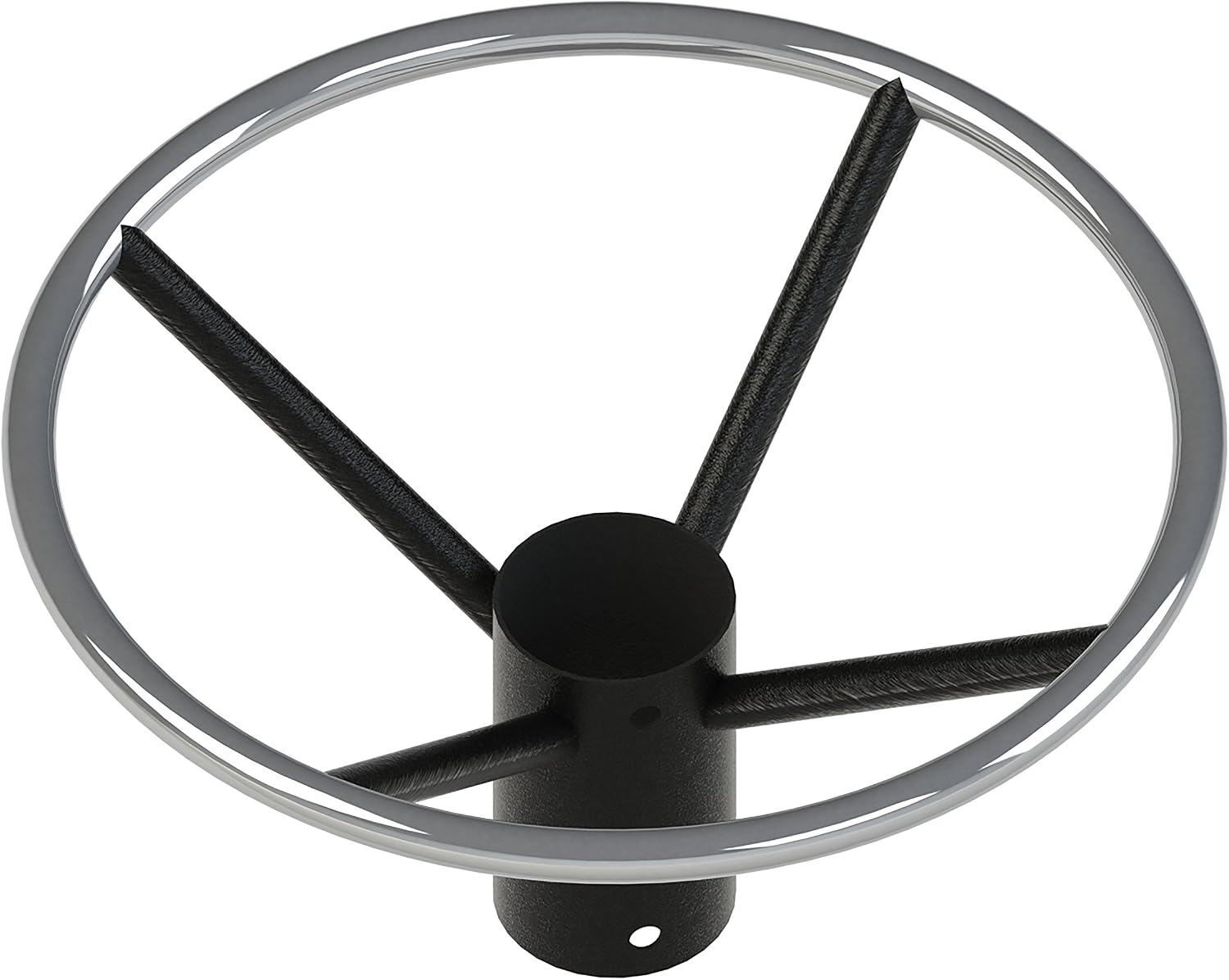 FLAT Self-Stabilizing UR30 - Cast Iron, Bar Height Table Base with Foot Ring