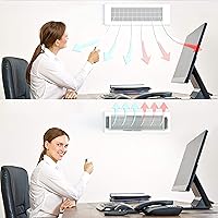 Vista 5 de Home Intuition Deflector de calor y aire magnético ajustable para rejillas de ventilación, pared lateral y techo