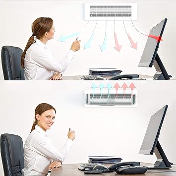 Home Intuition Adjustable Magnetic Heat and Air Deflector for Vents, Sidewall, and Ceiling Registers