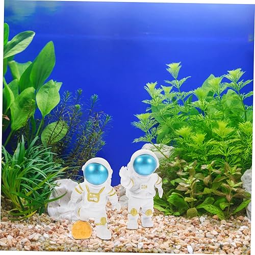 Miniatura 8 de 2 adornos de astronauta, decoración de pecera, accesorios de astronauta, decoraciones de peces para tanque, espacio para sentarse, adorno de mesa,