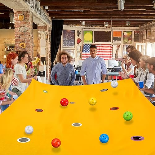 Miniatura 10 de Kathfly Blue Hole Canvas - Juego de construcción de equipos de 98 x 70 pulgadas, divertido juego de construcción de equipos para trabajar con 8