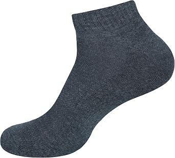 Mens Ankle Socks Running Athletic Casual Wear Sports Gym Active Socks Pack of 10 Colors-Black-4 D-Grey-6 pair Size 10-13