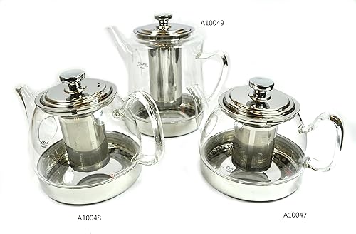 Miniatura 7 de Uniware Caldera de cristal Hop Topt de 40.6 fl oz con filtro