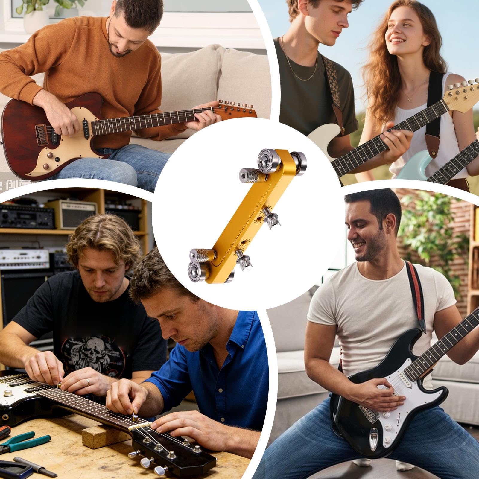 Levigatore per Capotasto e Ponticello per Chitarra Strumento Regolabile Per | Strumento per la Rettifica del Capotasto di Chitarra Per Bassi, Violino, Costruzione E Riparazione St