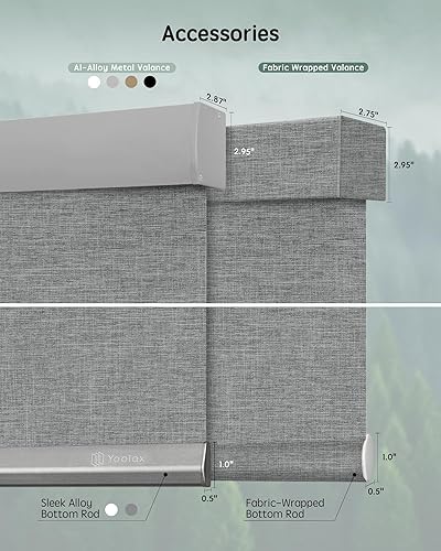 Miniatura 5 de Yoolax cortinas enrollables motorizadas con cenefa, personalizables